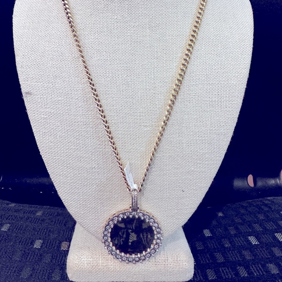 Real gold and diamond charm all gold not plated